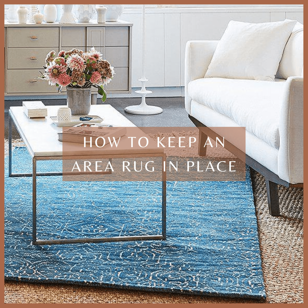 How to keep an area rug in place?