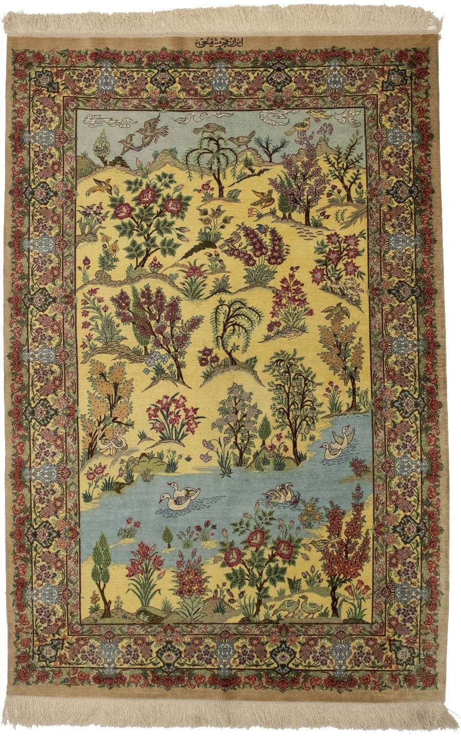 pure silk handmade persian rugs