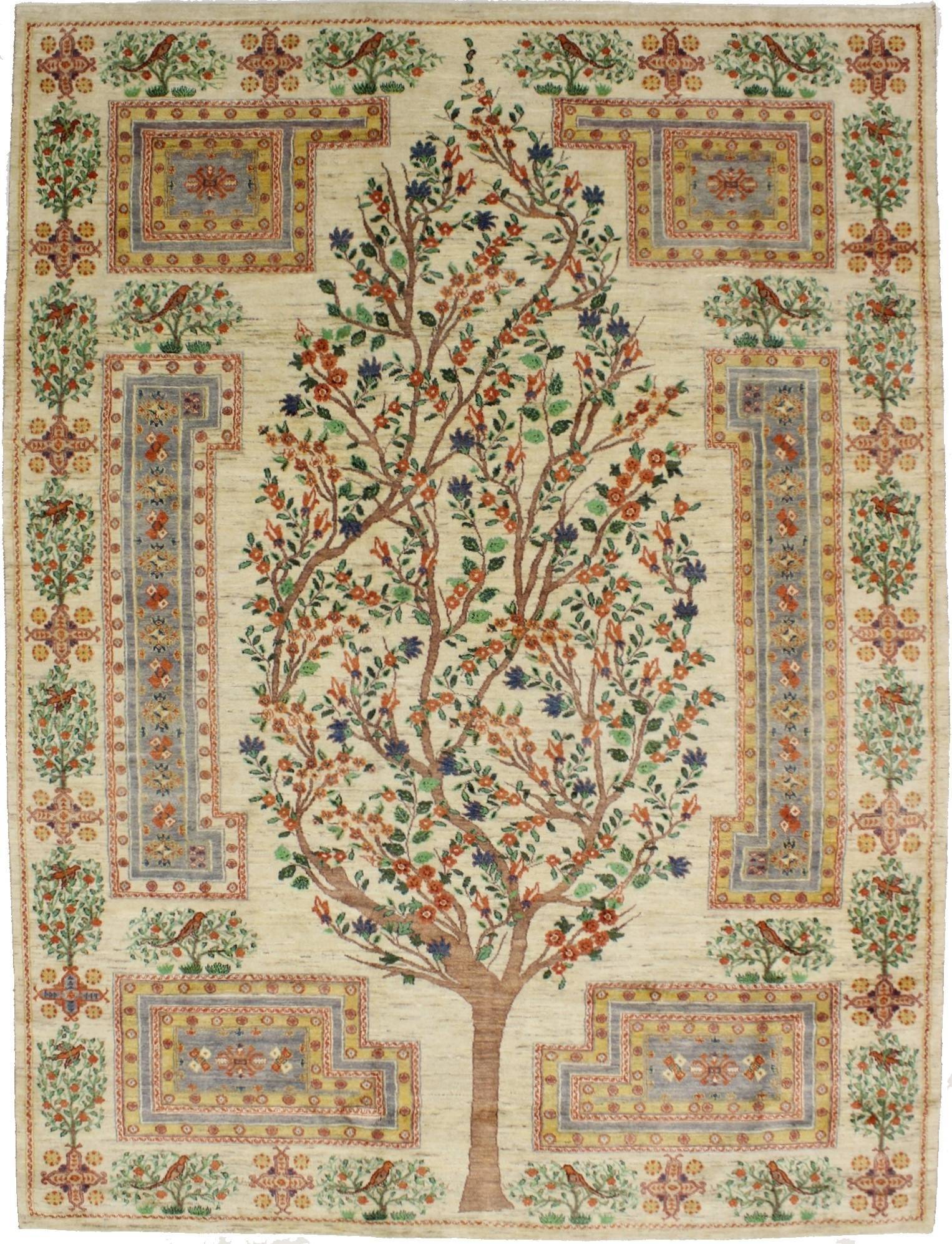 Beige Gabbeh Tree of Life