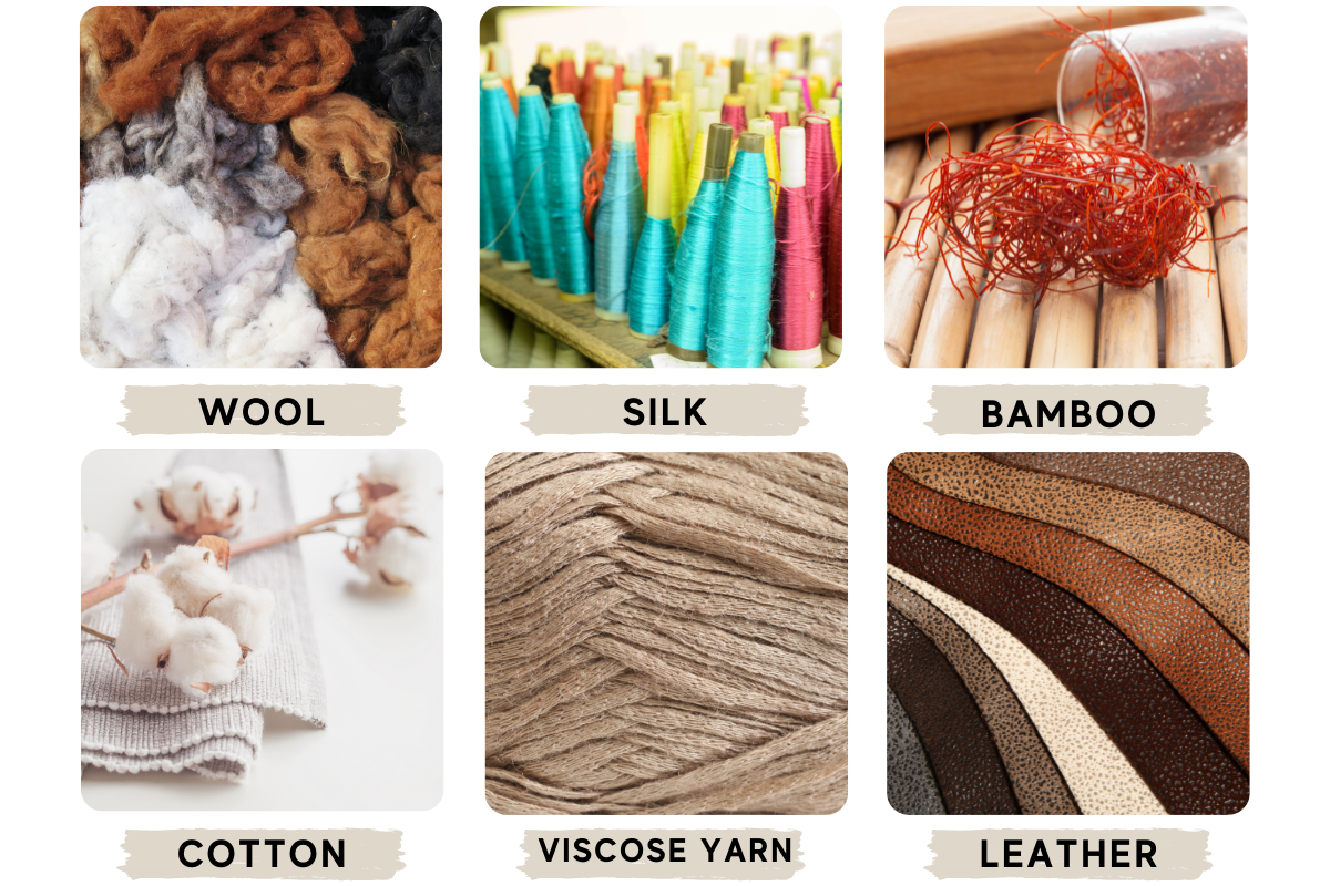 What materials are handmade rugs made of?