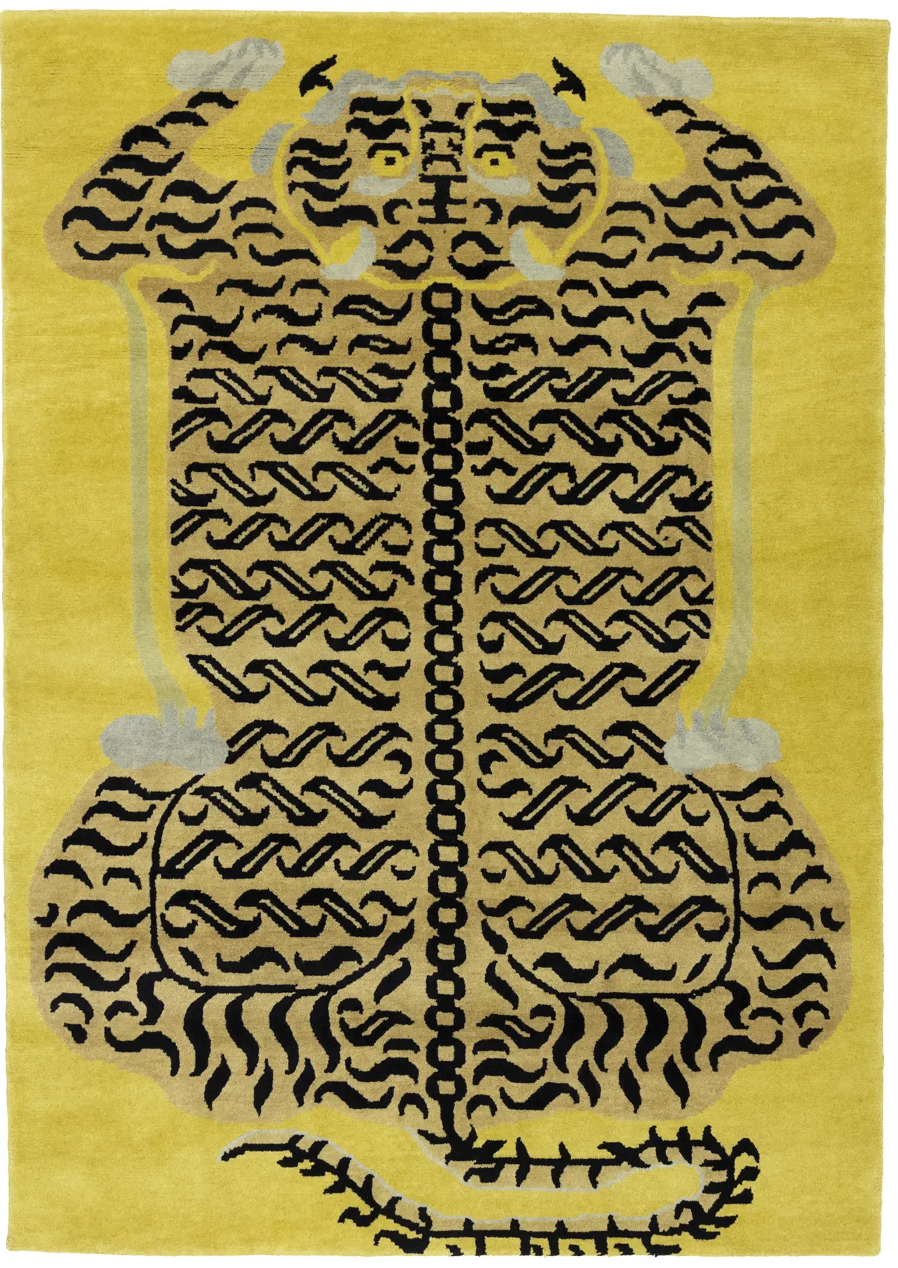 Gold Tribal 5X7 Fine Nepali Oriental Rug