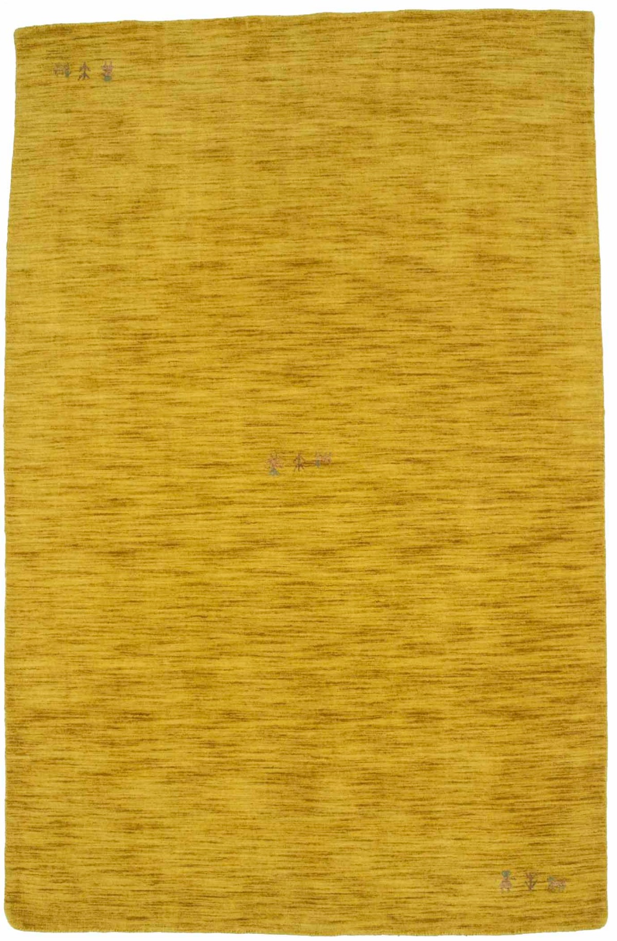 Solid Gold 5X8 Oriental Modern Rug