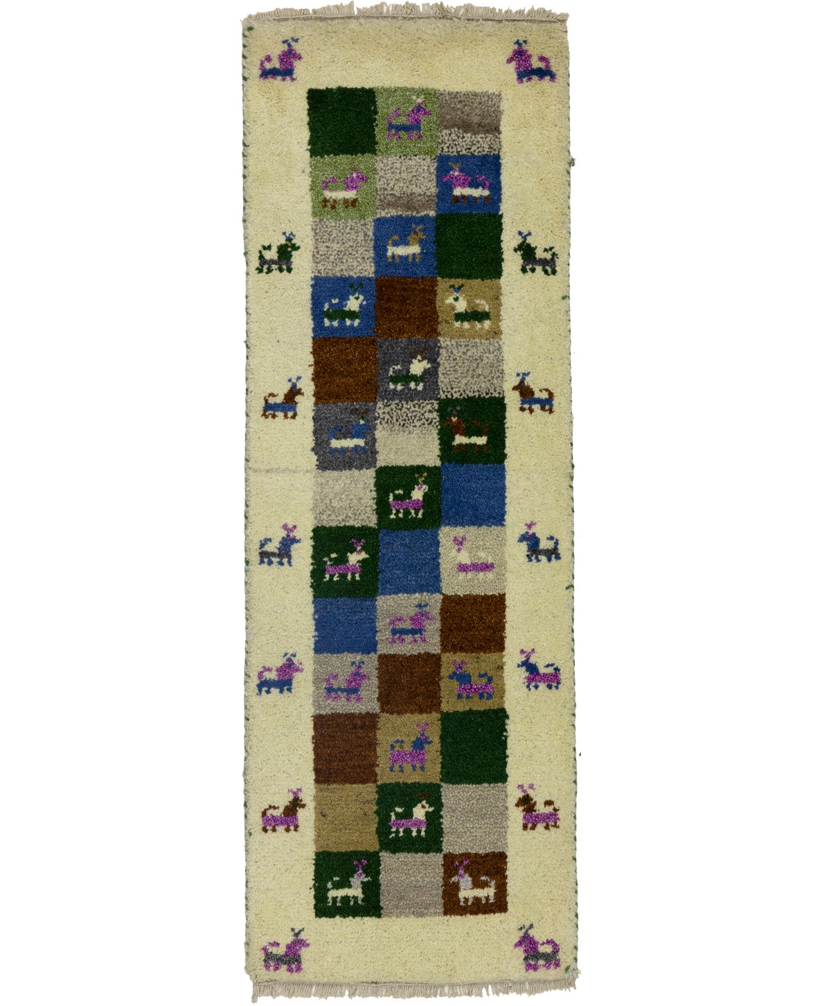 Multicolored Tribal 1'4X4 Indo-Gabbeh Oriental Rug