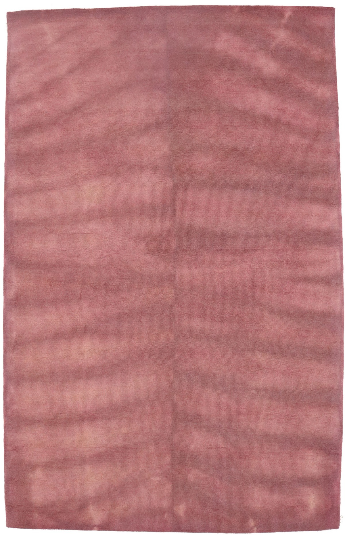 Deep Blush Tie-Dye 5X8 Hand-Tufted Modern Rug