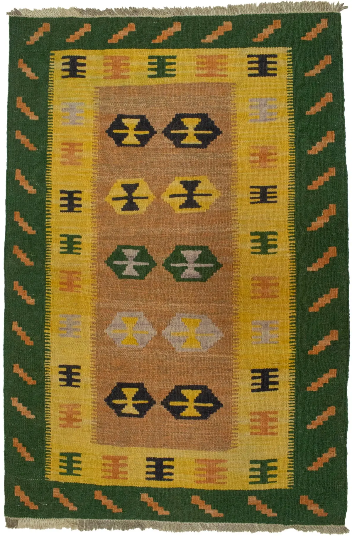 Multicolored Tribal 3X4 Kilim Persian Rug