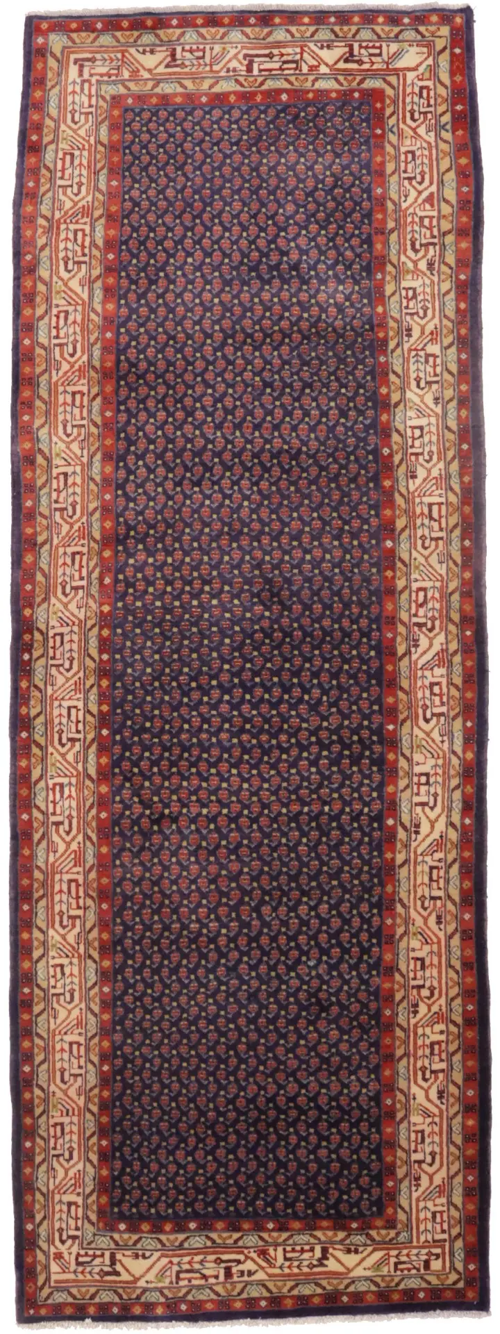 Vintage Tribal Plum 4X11 Botemir Persian Rug
